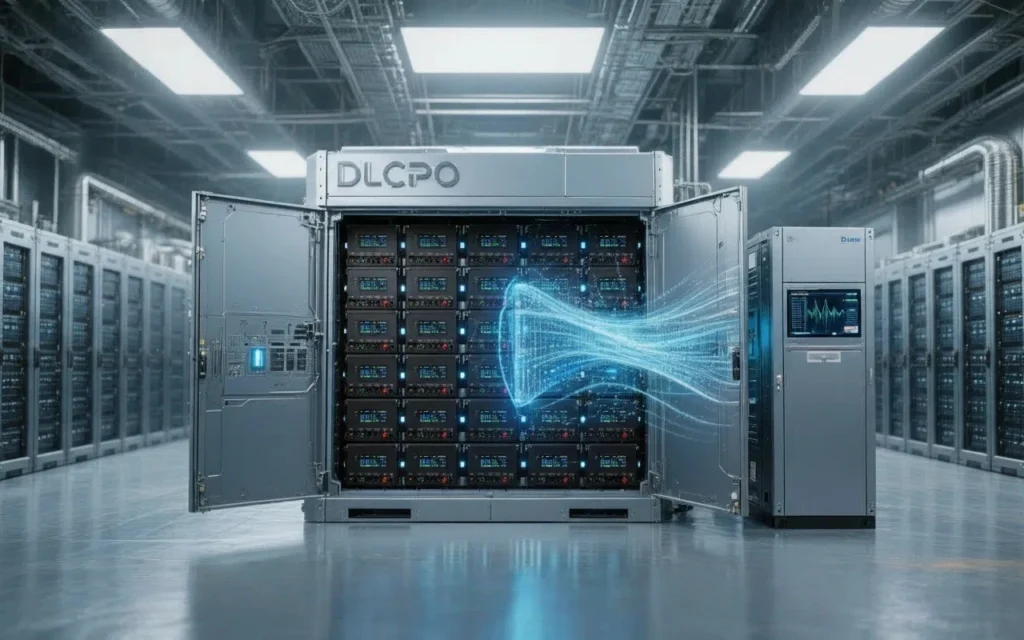 Sistema de baterias LiFePO4 para montagem em rack da DLCPO bateria sistema com Active Balancing BMS tecnologia para telecomunicações e UPS de backup.