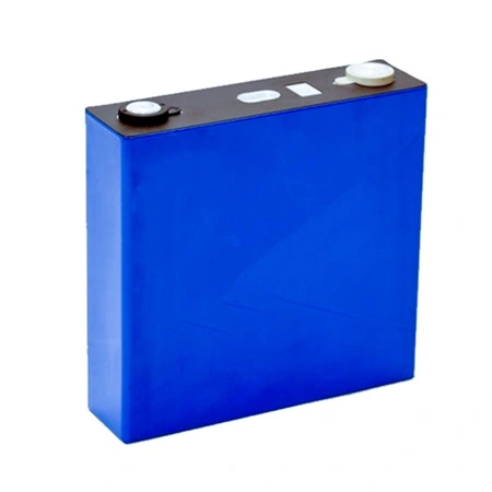 Single blue Grade A Higee 120Ah LiFePO4 prismatic battery cell with original factory label and 7,500 cycle life rating for premium energy storage.